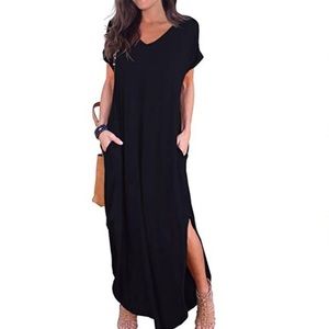 Loose pocket long dress